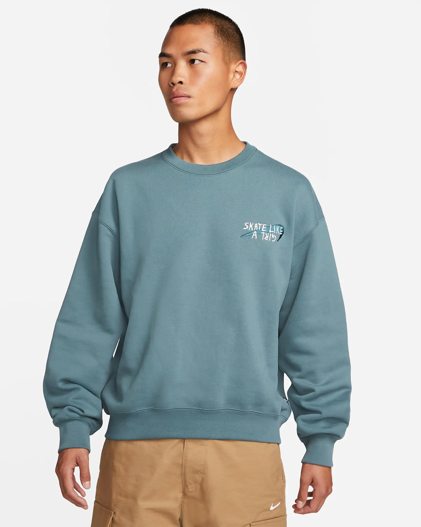 Nike SB Skate Likeagirl Shirt Mineral Slate