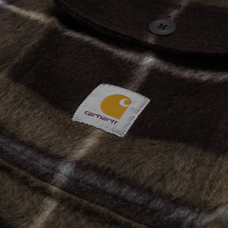 Carhartt WIP Manning Shirt Jacket Manning Check, Dark Umber/Leather