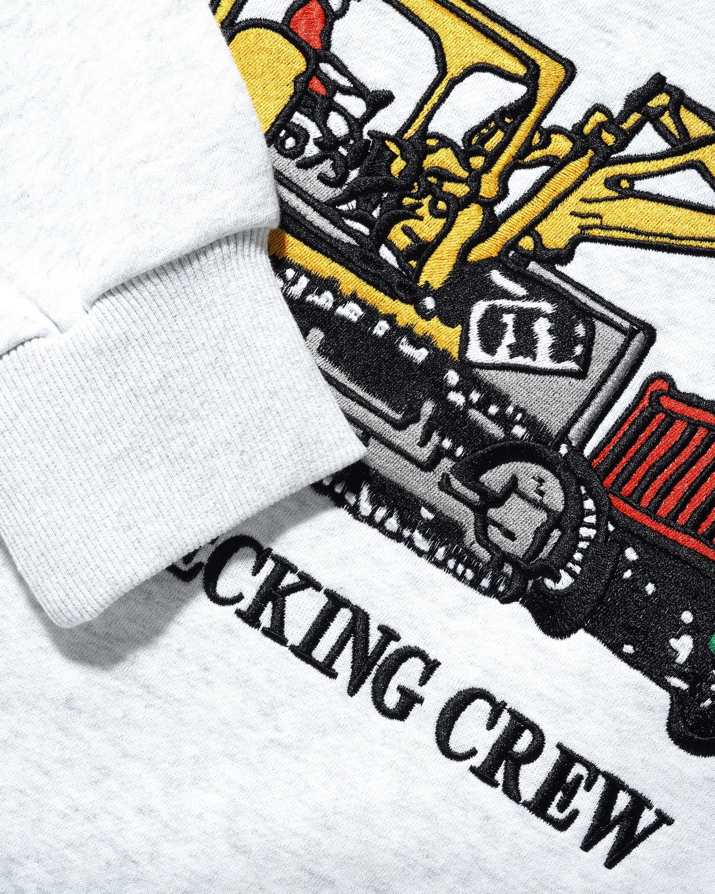 Cash Only Wrecking Crewneck Sweater Ash Grey
