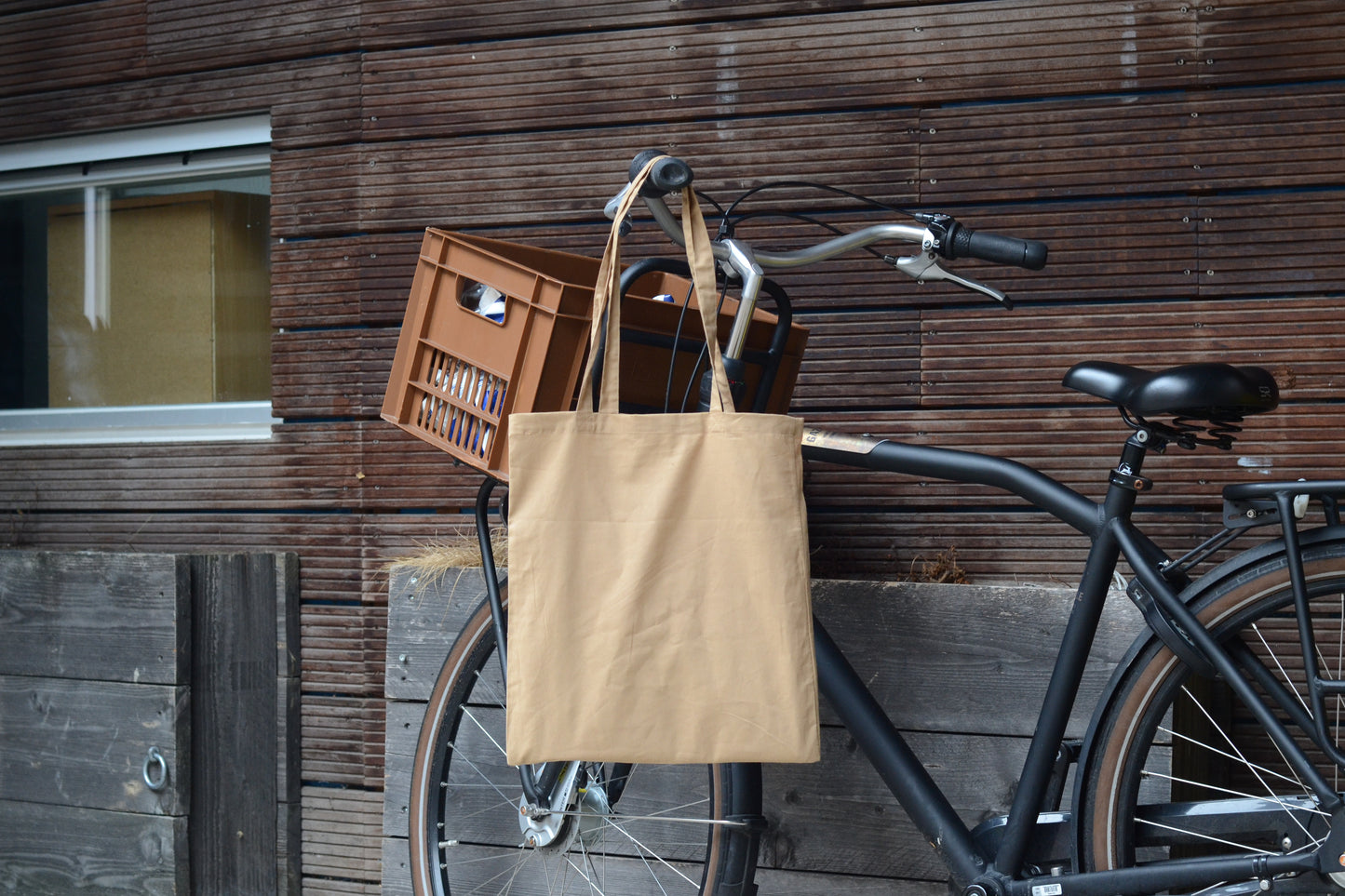 Sparky Tote Bag Caramel/White