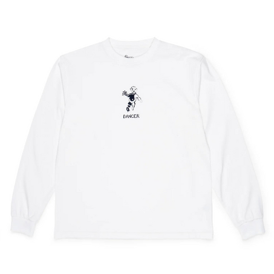 Dancer D6 OG Logo Longsleeve T-Shirt White