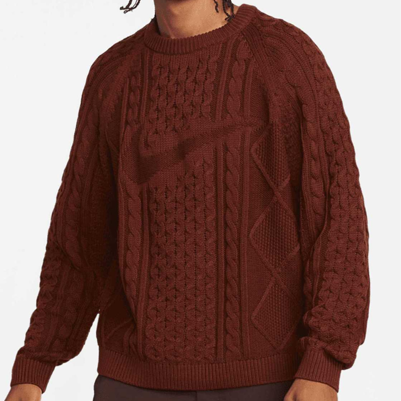 Nike SB Life Crewneck Sweater Oxen Brown