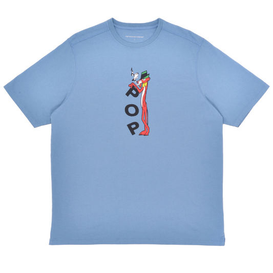 POP Cool Cat T-Shirt Blue Shadow