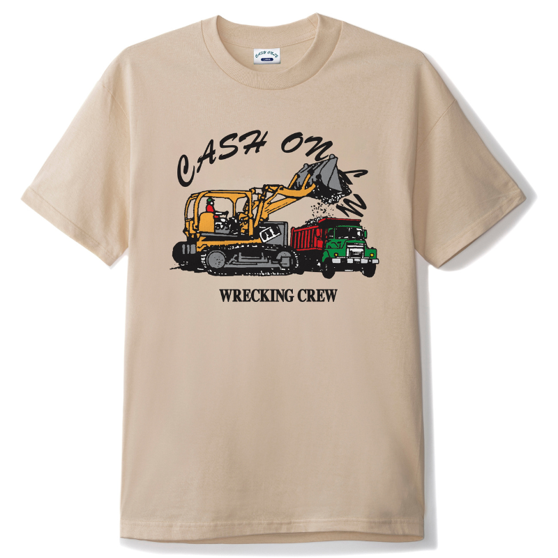 Cash Only Wrecking T-Shirt Sand