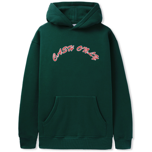 Cash Only Felt Logo Hoodie Forest