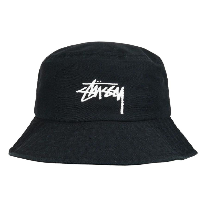 St ssy Big Stock Bucket Hat Black