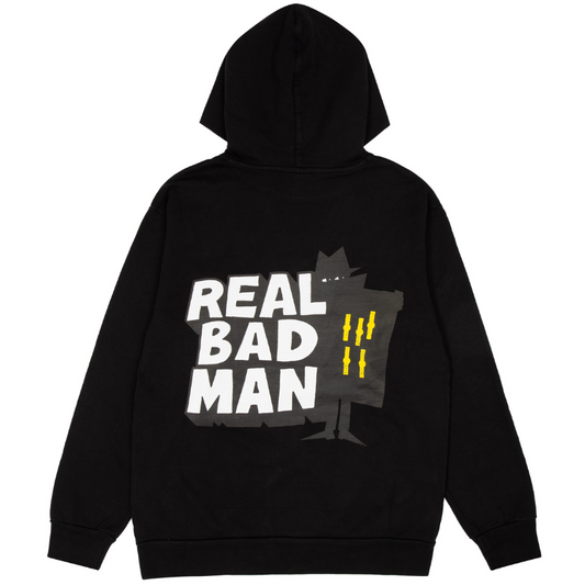 Real Bad Man Classic Hoodie Fleece Black