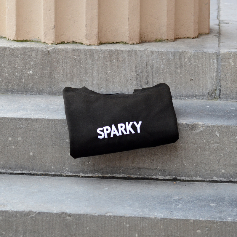 Sparky EMB II Crewneck Black