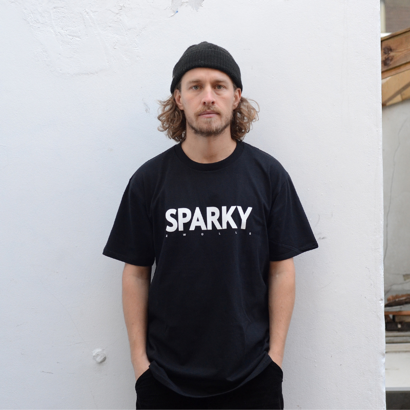 Sparky Classic Logo T-shirt Black/White