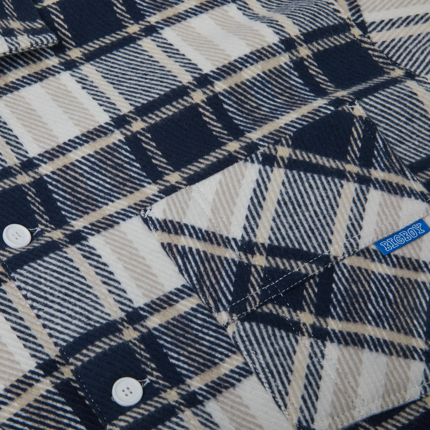 Polar Big Boy Flannel Shirt Navy