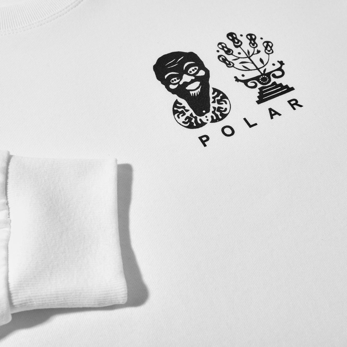 Polar Spiral Longsleeve T-shirt White