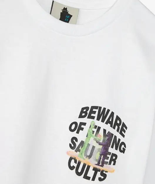 Real Bad Man Saucer Cult T-Shirt White