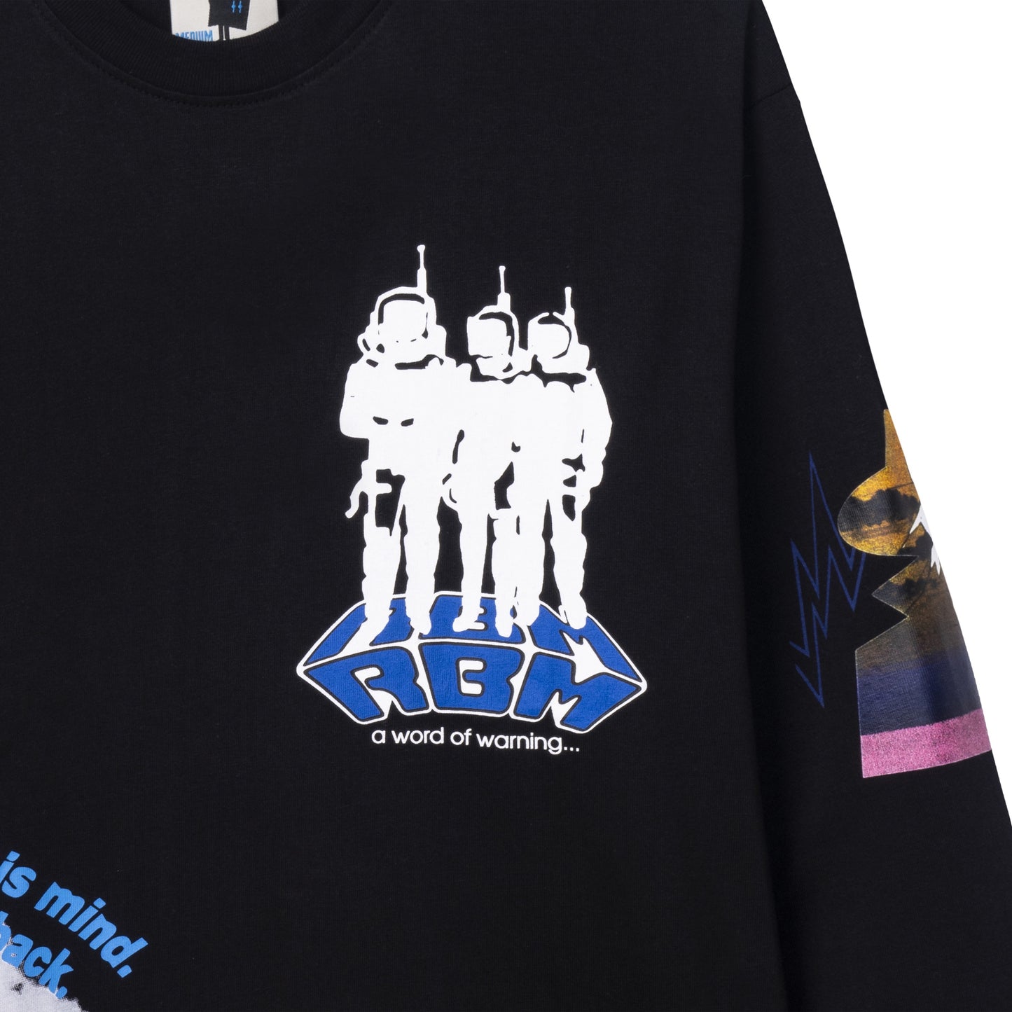 Real Bad Hardcore SCI FI Longsleeve T-Shirt Black