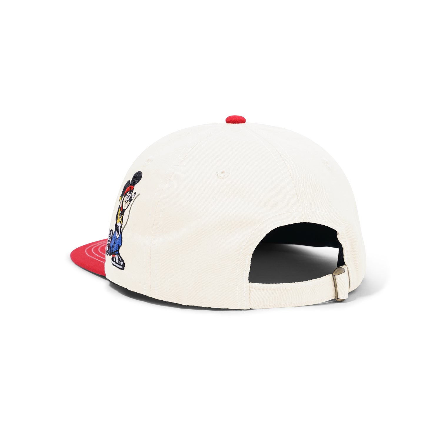 Cash Only Drop 6 Toon 6 Panel Cap Cream/Red