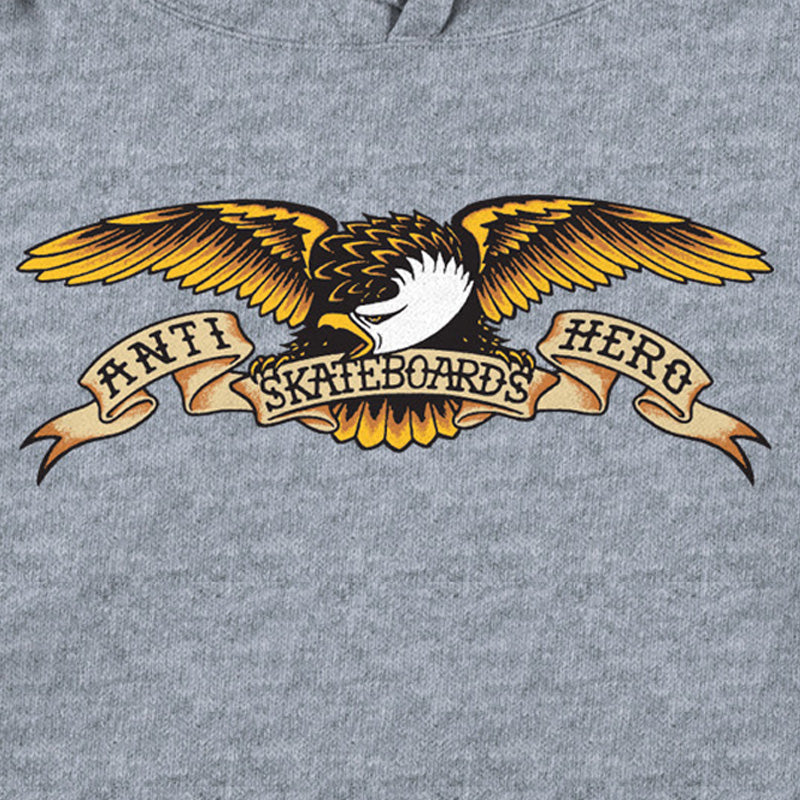 Anti Hero Eagle Hoodie Heather Grey
