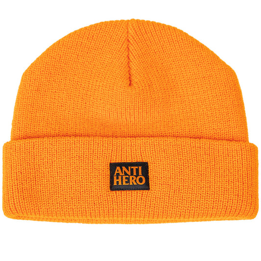 Anti Hero Lil Black Hero Cuff Beanie Orange