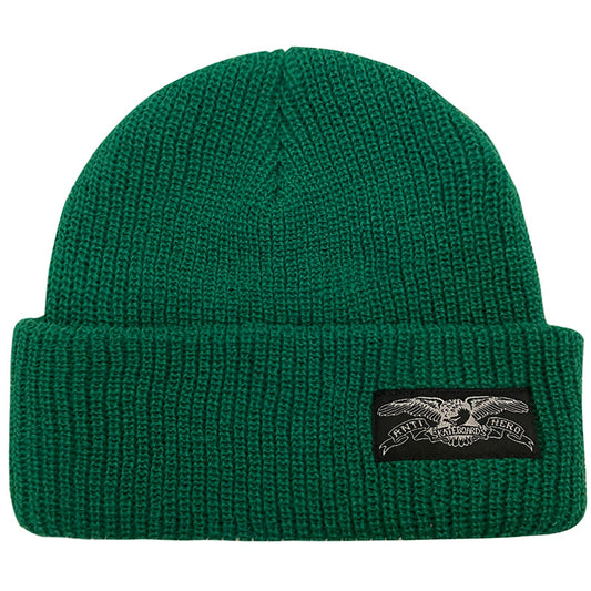 Anti Hero Stock Eagle Label Cuff Beanie Green
