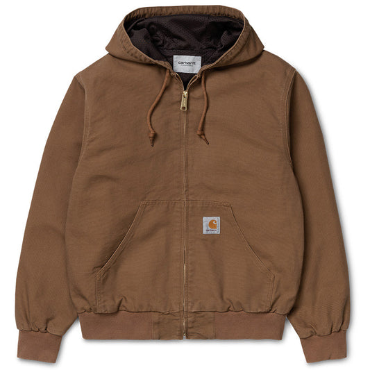 Carhartt WIP Active Jacket Hamilton Brown Rinsed