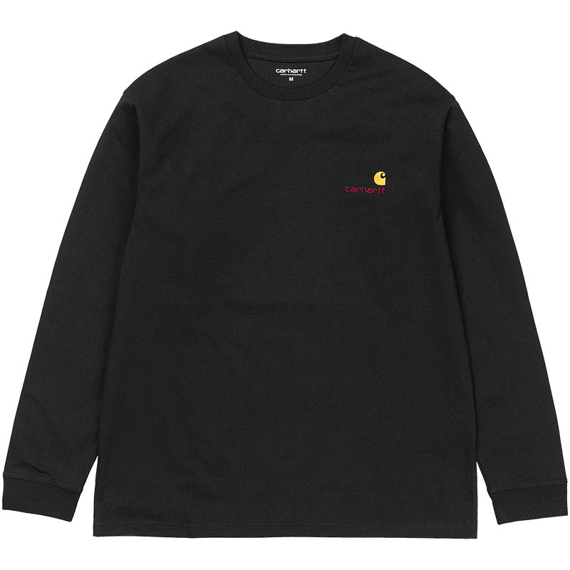 Carhartt WIP American Script Longsleeve T-Shirt Black