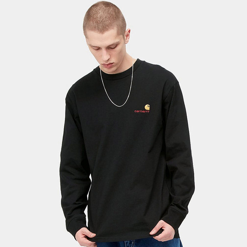 Carhartt WIP American Script Longsleeve T-Shirt Black