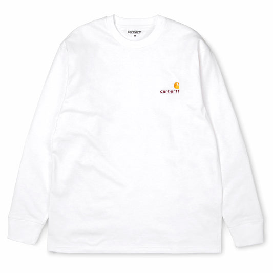 Carhartt WIP American Script Longsleeve T-Shirt White