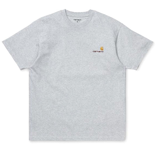 Carhartt WIP American Script T-Shirt Ash Heather