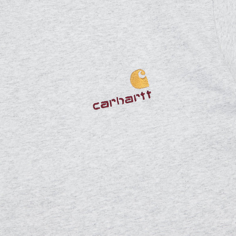 Carhartt WIP American Script T-Shirt Ash Heather