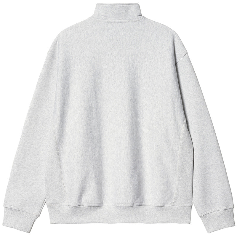 Carhartt WIP Half Zip American Script Sweater Ash Heather