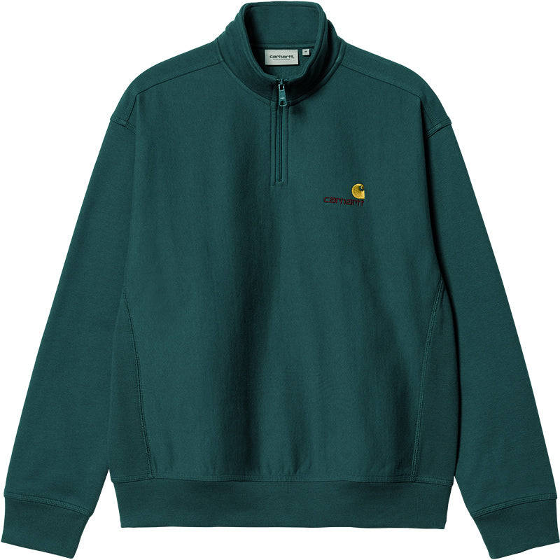 Carhartt WIP American Script Half Zip Sweater Botanic