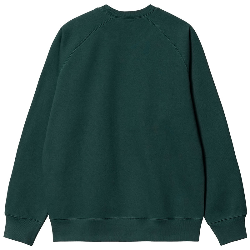 Carhartt WIP Chase Crewneck Sweater Botanic/Gold