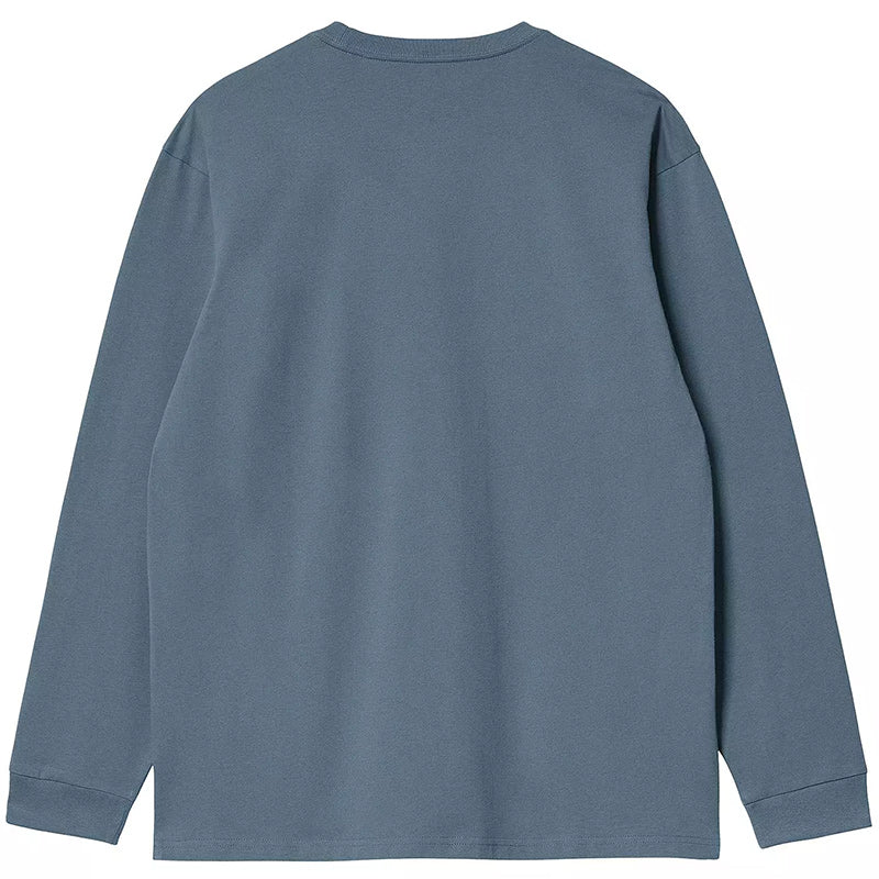 Carhartt WIP Chase Longsleeve T-Shirt Storm Blue/Gold