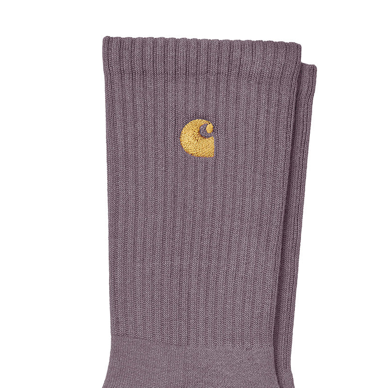 Carhartt WIP Chase Socks Misty Thistle/Gold
