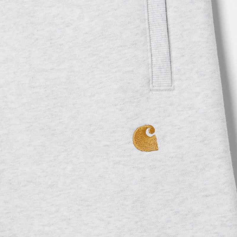 Carhartt WIP Chase Sweat Shorts Ash Heather/Gold