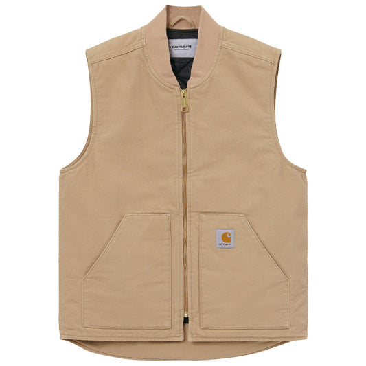 Carhartt WIP Classic Vest Dusty H Brown Rinsed