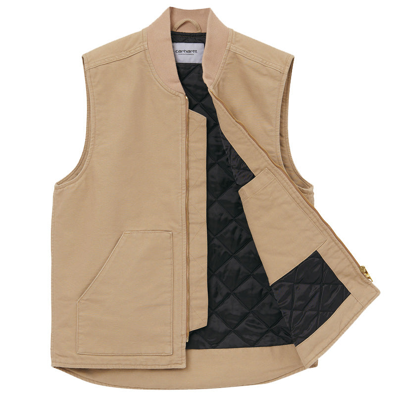 Carhartt WIP Classic Vest Dusty H Brown Rinsed