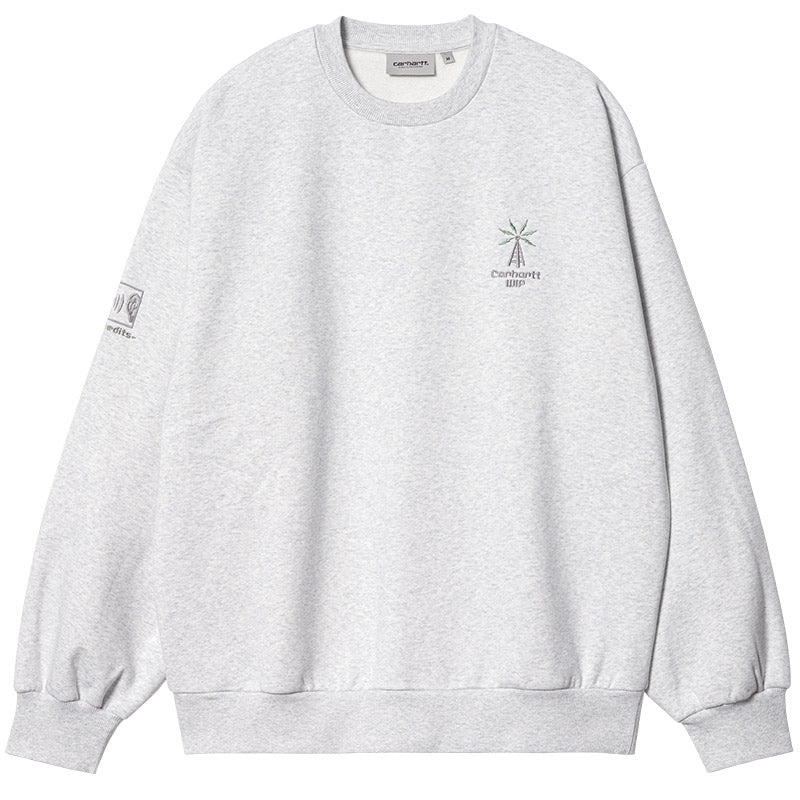 Carhartt WIP Connect Crewneck Sweater Ash Heather