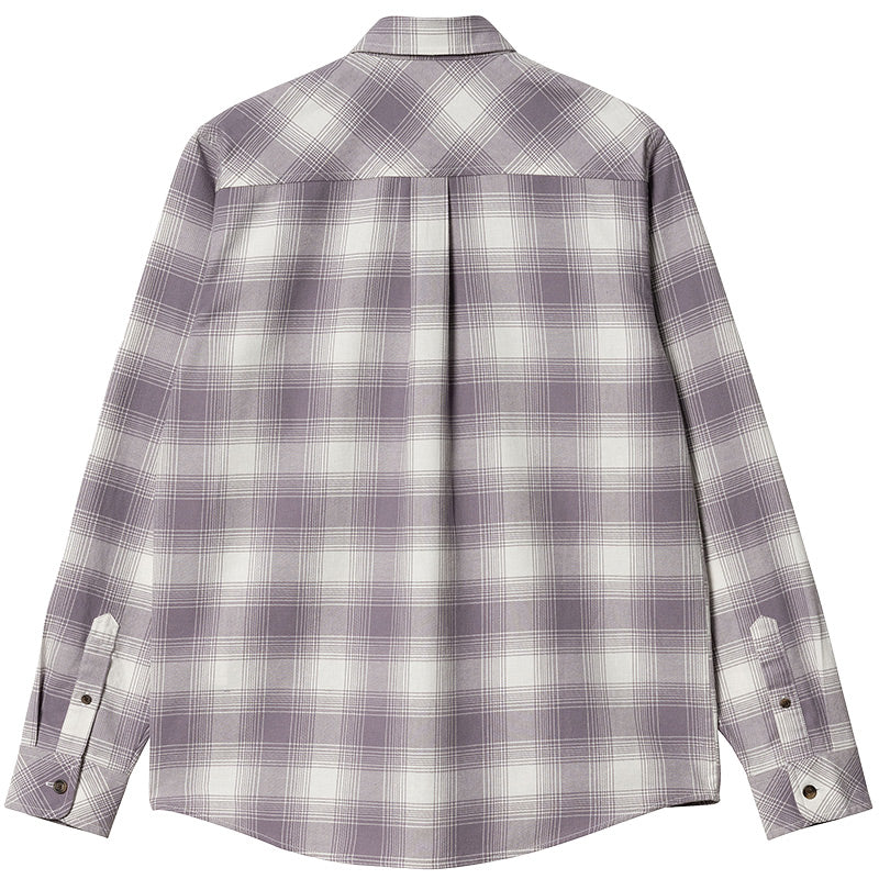 Carhartt WIP Deaver Shirt Deaver Check, Misty Thistle