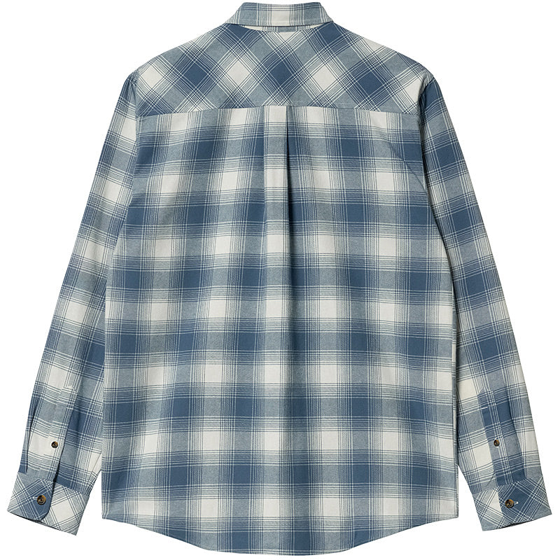 Carhartt WIP Deaver Shirt Deaver Check, Storm Blue