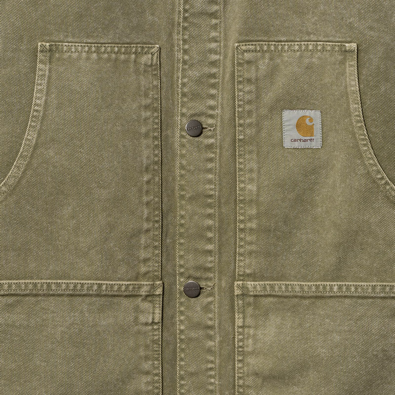 Carhartt WIP Double Front Jacket Dollar Green Worn Washed