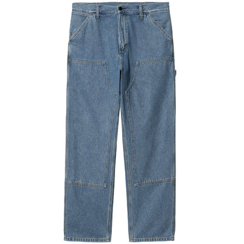 Carhartt WIP Double Knee Pants Blue Heavy Stone Wash