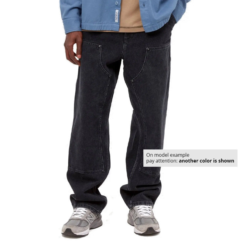 Carhartt WIP Double Knee Pants Blue Stone Washed