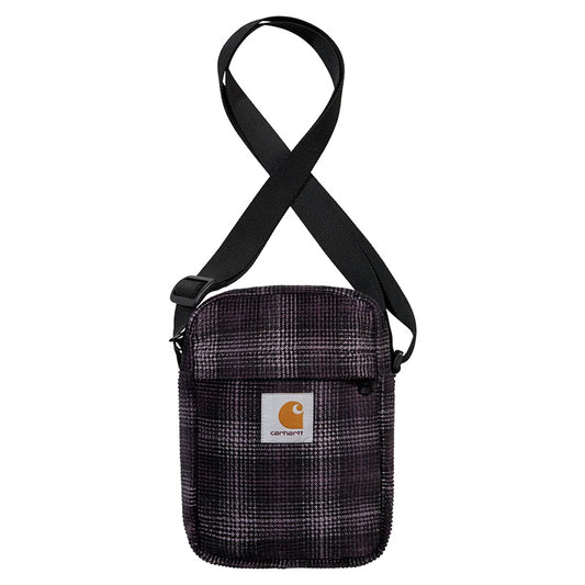 Carhartt WIP Flint Shoulder Pouch Wiley Check/ Dark Plum