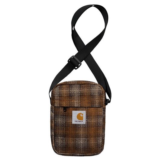 Carhartt WIP Flint Shoulder Pouch Wiley Check/ Hamilton Brown