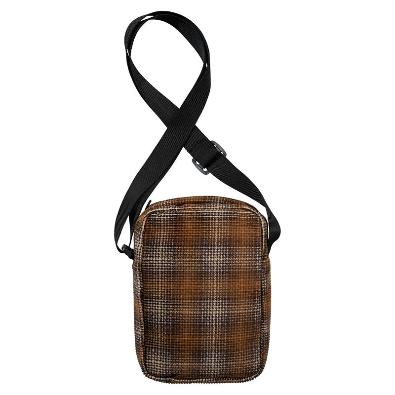 Carhartt WIP Flint Shoulder Pouch Wiley Check/ Hamilton Brown