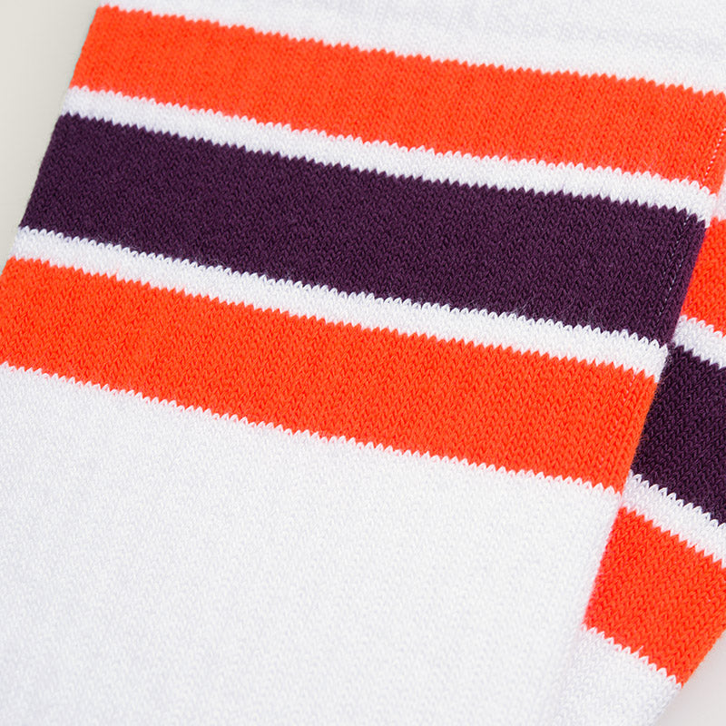 Carhartt WIP Grant Socks White/Safety Orange/Boysenberry