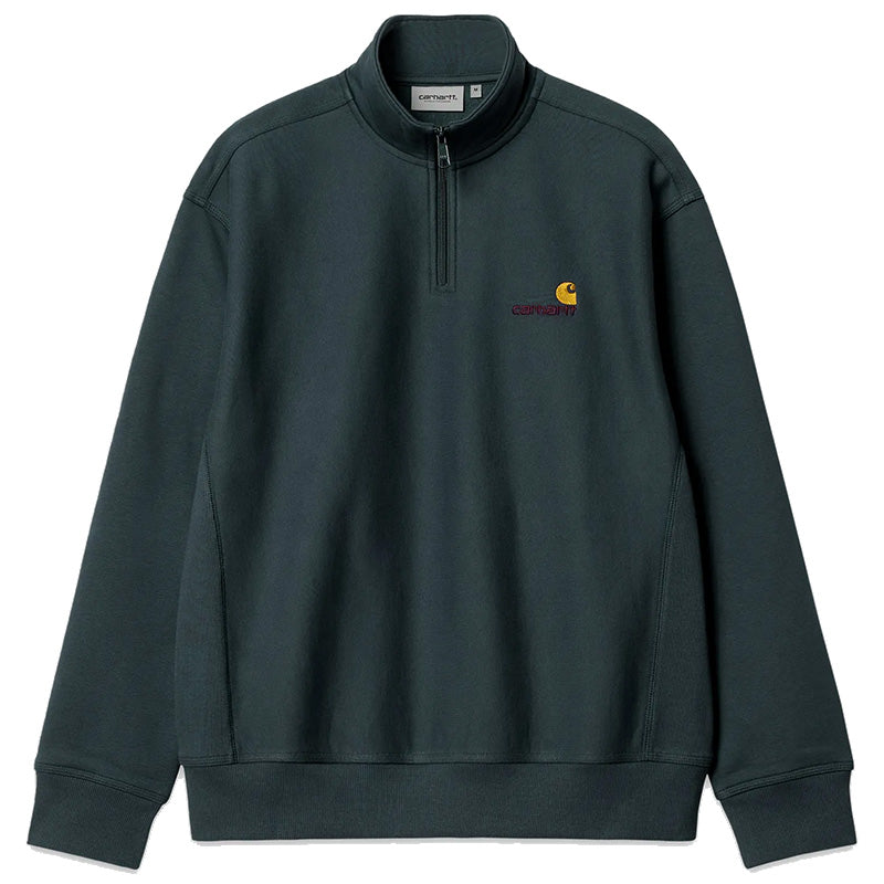 Carhartt WIP American Script Zip Sweater Dark Cedar