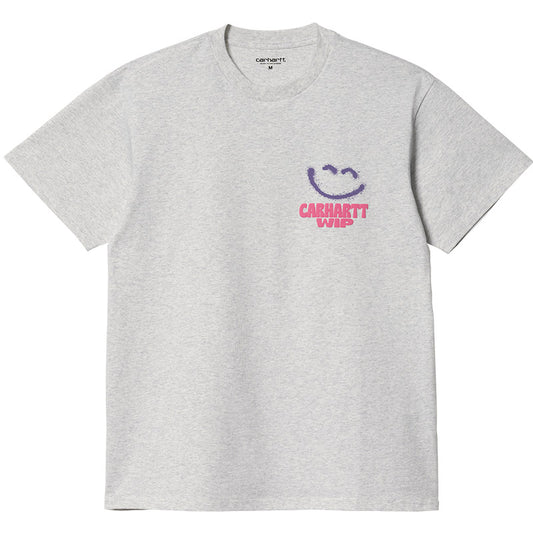 Carhartt WIP Happy Script T-Shirt Ash Heather