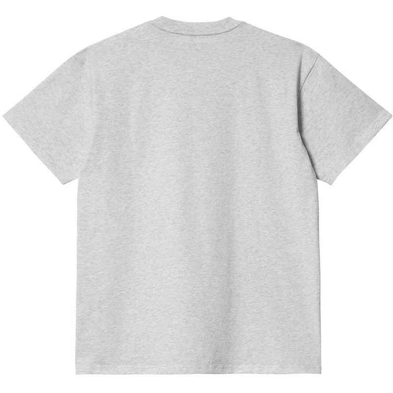 Carhartt WIP Happy Script T-Shirt Ash Heather