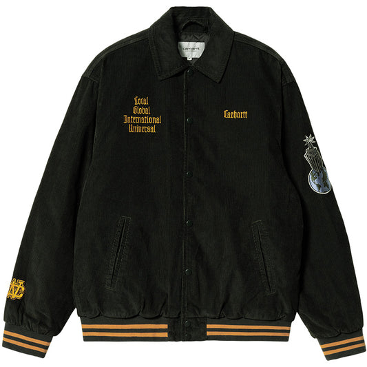 Carhartt WIP Letterman Jacket Dark Cedar/Ochre