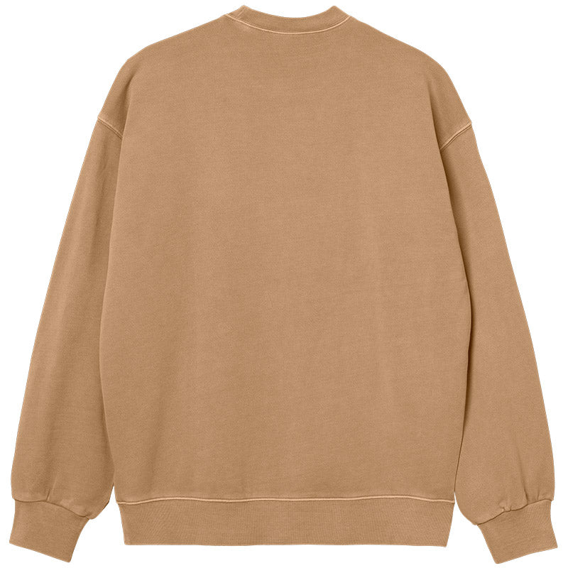 Carhartt WIP Nelson Crewneck Sweater Dusty H Brown